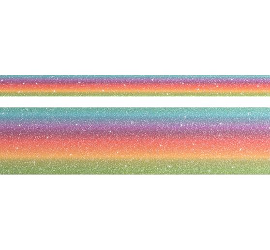 Taśmy dekoracyjne "Pastel Rainbow Glitter