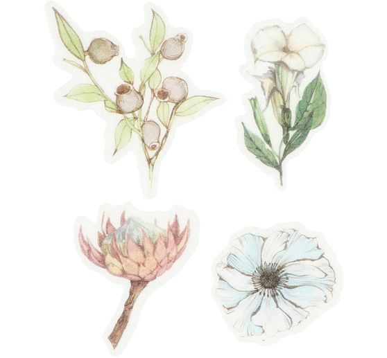 Naklejki Washi "Pastelowe kwiaty"
