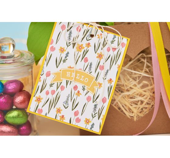 Podwójne karty z kopertami "Odważne kolory", 50 sztuk