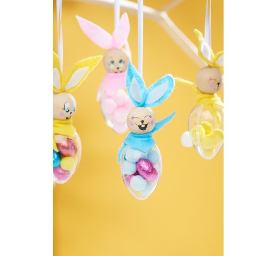 Zestaw do rękodzieła VBS jajka akrylowe króliczki