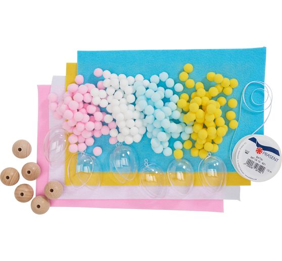 Zestaw do rękodzieła VBS jajka akrylowe króliczki