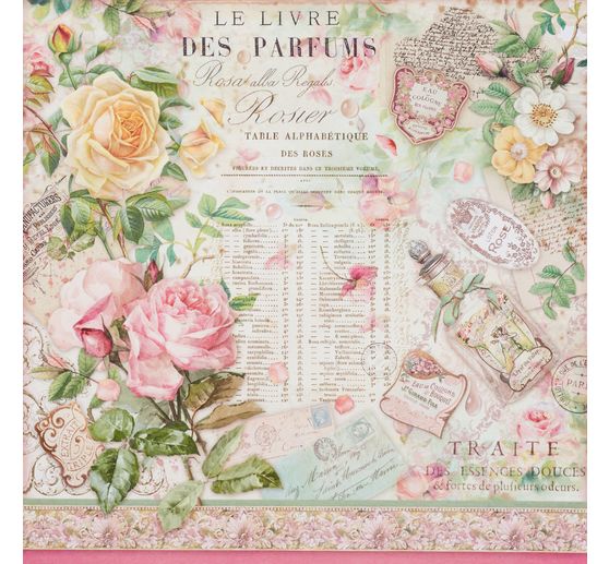 Blok do scrapbookingu "Perfumy różane"