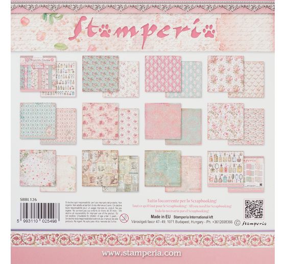 Scrapbook block "Rose Perfum Backgrounds"