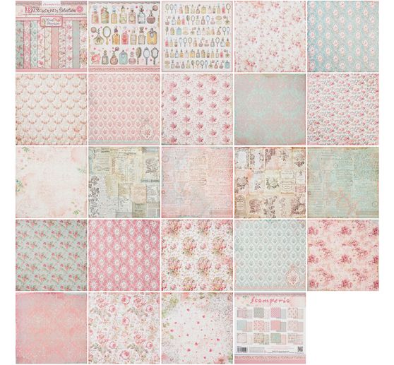 Scrapbook block "Rose Perfum Backgrounds"