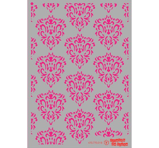 Szablon "Barokowy wzór", A5