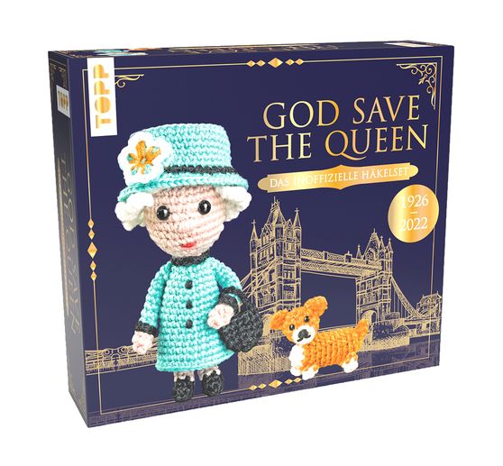 Zestaw do szydełkowania "God save the Queen"