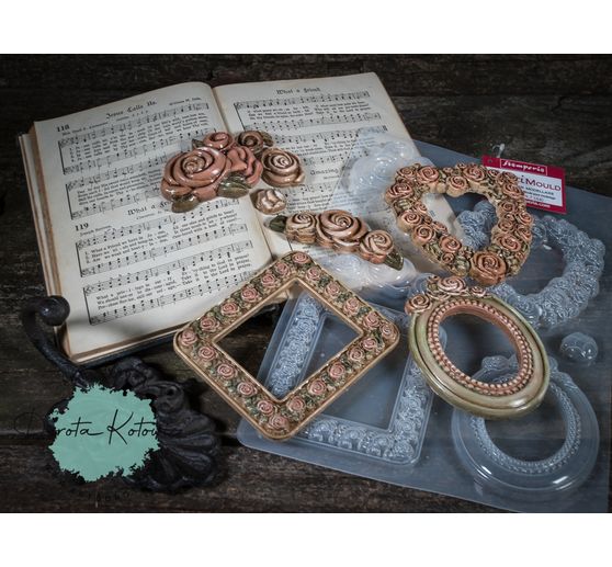 Casting mould "Roses frame"