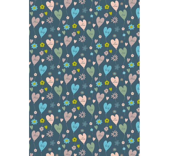 Fabric package Patchy "Hearts and Flowers"