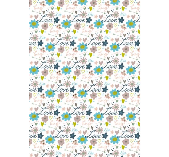 Fabric package Patchy "Hearts and Flowers"