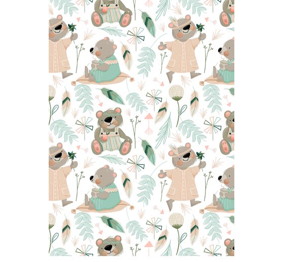 Fabric package Patchy "Bear garden"