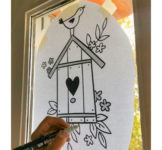 Książka "Vorlagenmappe Fensterdeko mit dem Kreidemarker - Frühling & Sommer. Inkl. Original Kreidemarker von KREUL"