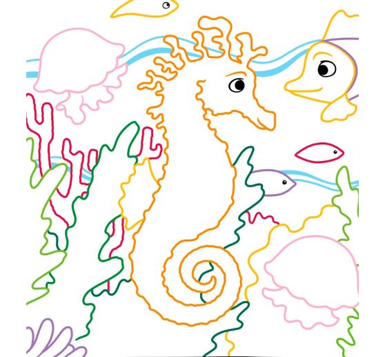 Książka "Zauberpapier Malbuch Strand und Meer"