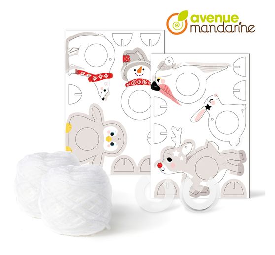 Kreatywne pudełko "Świąteczna zawieszka z pomponami"