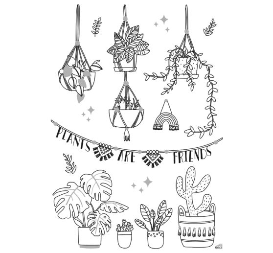 Szablony obrazów okiennych "Bloom & Grow"