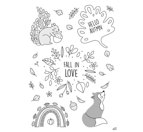 Szablony obrazów okiennych "Przytulna zima