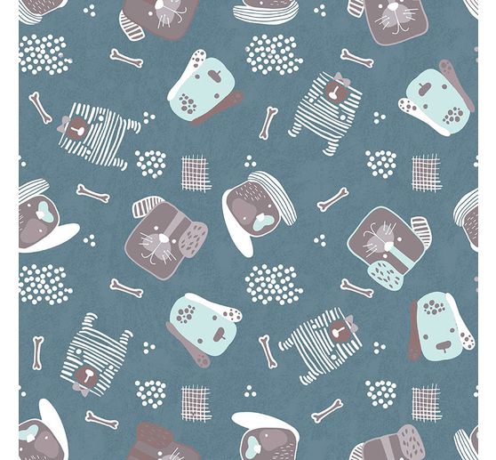 Lniana tkanina z motywem "Bello"