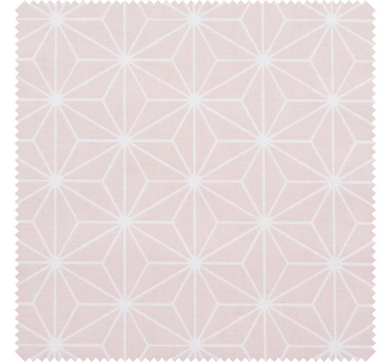 Cotton fabric "Geometric star" Polyester coated