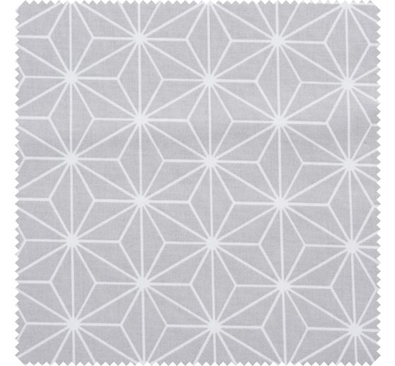 Cotton fabric "Geometric star" Polyester coated
