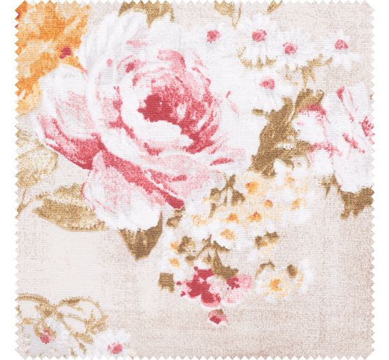 Lniana tkanina z motywem "Roso"