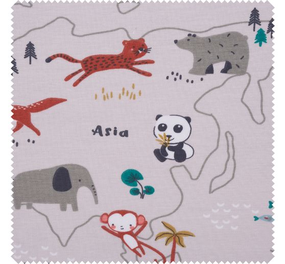 Jersey fabric "World tour"