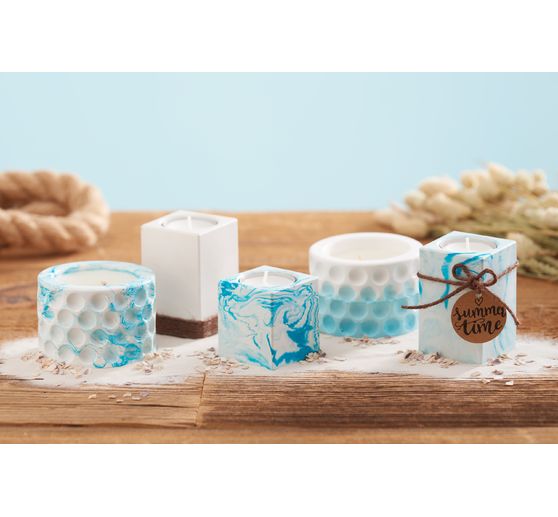 Candle wicks with metal base, waxed