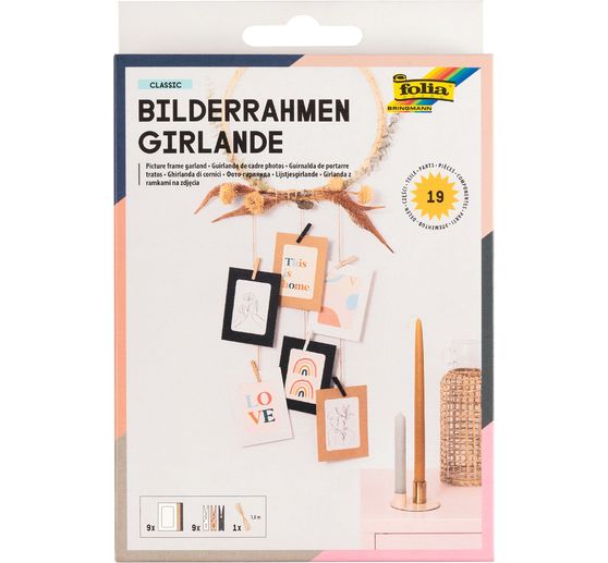Zestaw do rękodzieła "Girlanda z ramek na zdjęcia"
