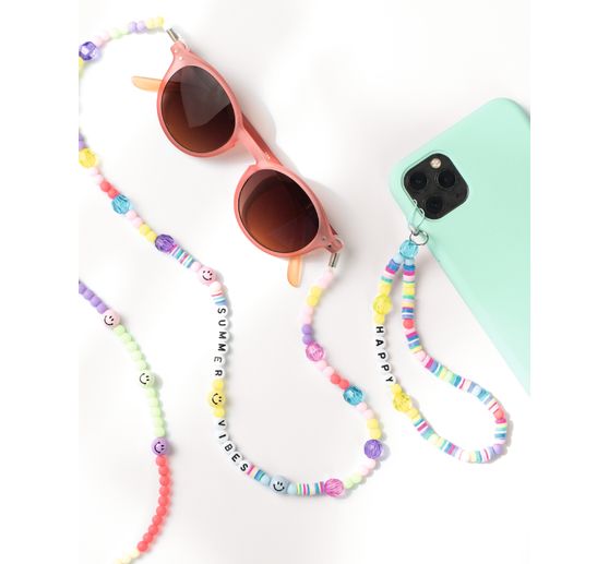 Zestaw zawieszek do telefonu "Tęczowy uśmiech"