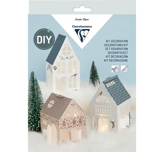 Zestaw do rękodzieła "Domy z oświetleniem"