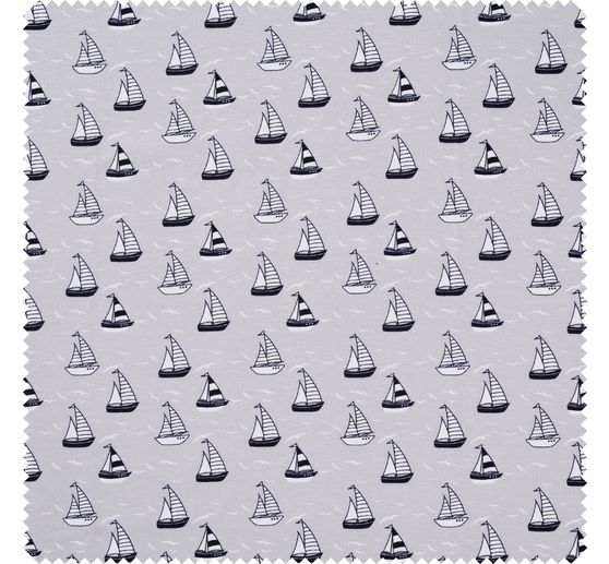 Jersey fabric "Sailing ships"