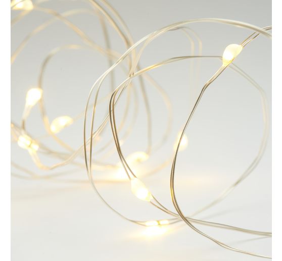 Zewnętrzne lampki świąteczne LED z pilotem, 100 diod LED