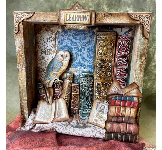 Vintage Library" - blok do scrapbookingu