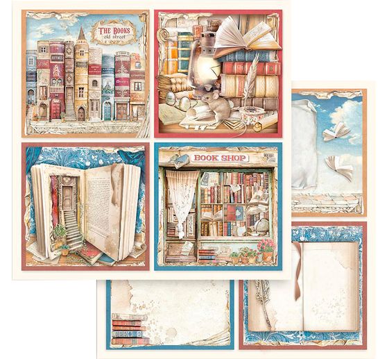 Vintage Library" - blok do scrapbookingu