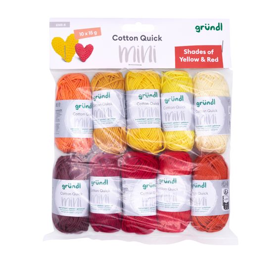 Gründl Cotton Quick Mini "Odcienie żółci i czerwieni"