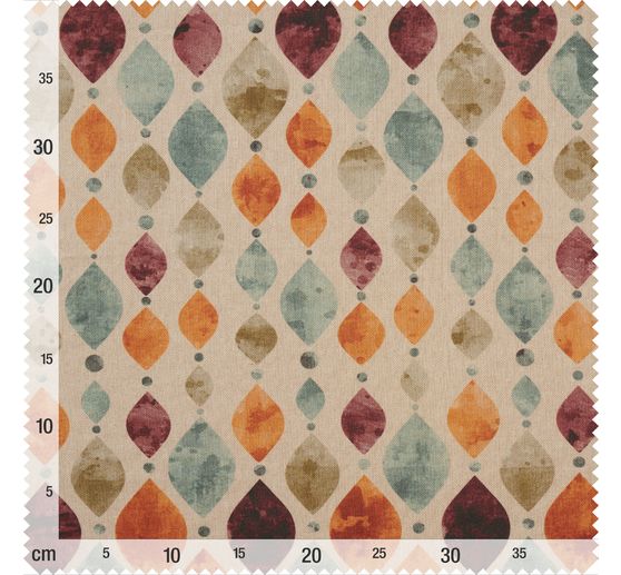 Lniana tkanina z motywem "Seymour"