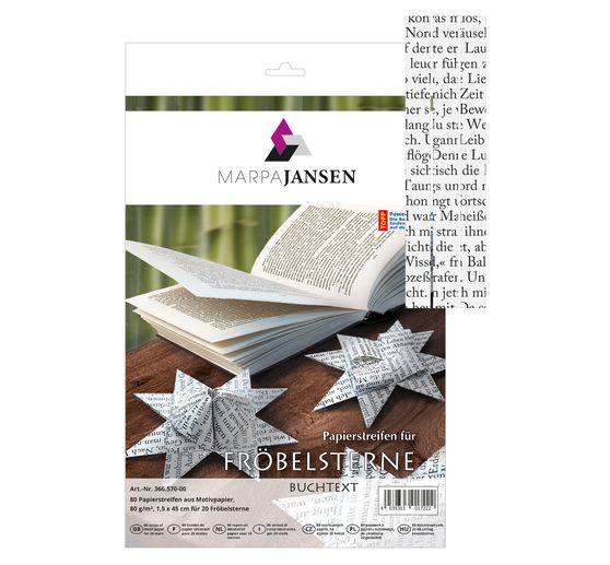 Paper strips "Book text