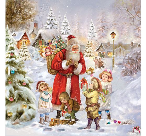 Serwetka "Czas rozdawania prezentów"