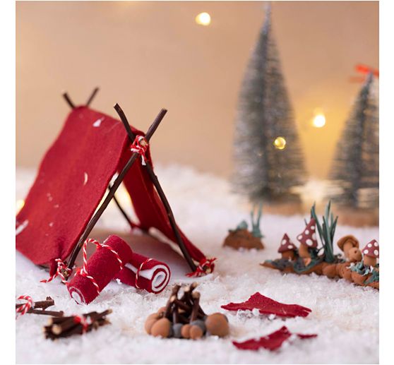 Mini Craft kit elf door "Go camping"