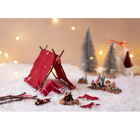 Mini Craft kit elf door "Go camping"