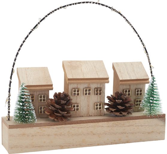 Kompletny zestaw VBS "Zimowa wioska z łukiem świetlnym"