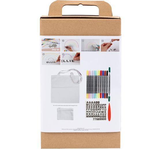 Kreatywny zestaw dekoracji tekstylnych "Torby"