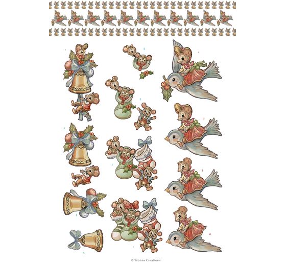 Książka z arkuszami wykrojów 3D "Świąteczne sceny"