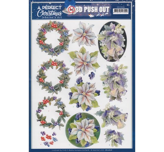 Zestaw arkuszy wykrojów 3D "Idealne Boże Narodzenie"