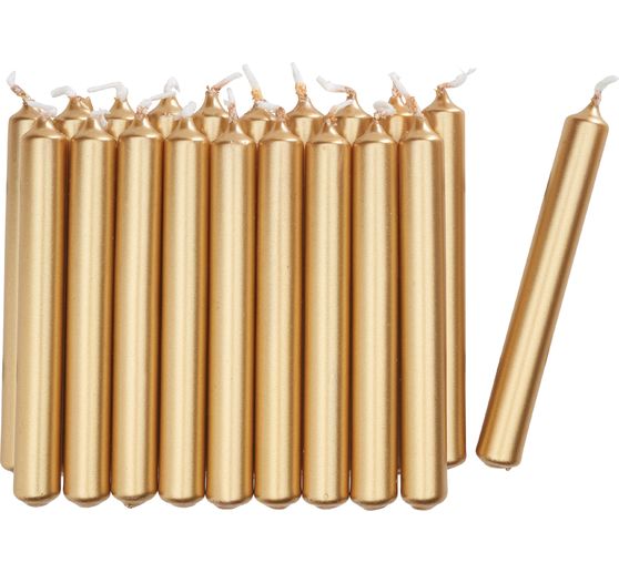 Świeczki choinkowe "Gold"
