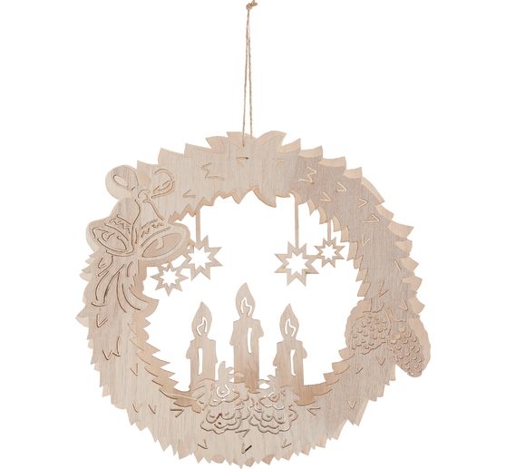 VBS Wooden wreath "Candlelight"