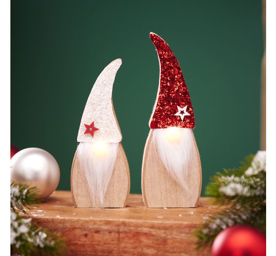 Drewniany skrzat VBS z nosem LED