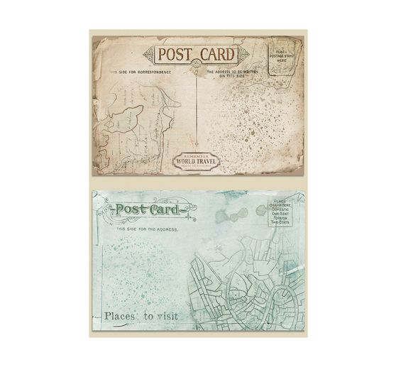 Tła z nici słomkowej "Dookoła świata", zestaw 8 sztuk