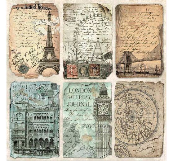 Blok do scrapbookingu "Dookoła świata