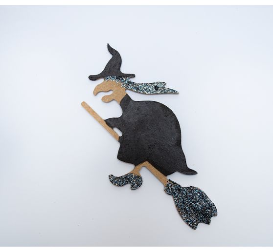 Halloweenowy motyw drewniany "Czarownica"