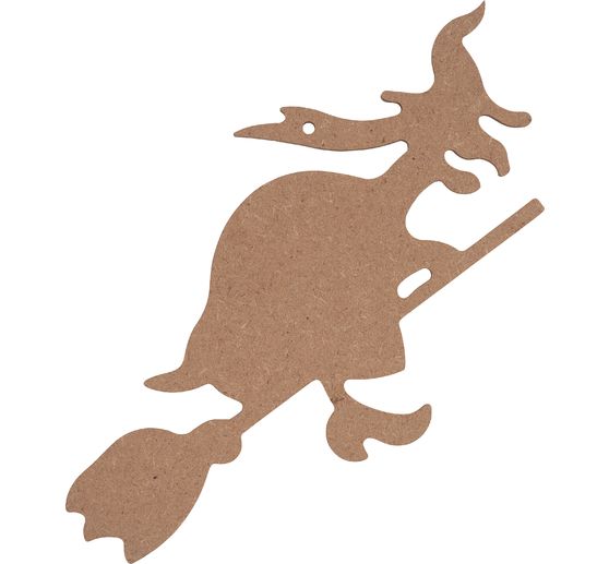 Halloweenowy motyw drewniany "Czarownica"