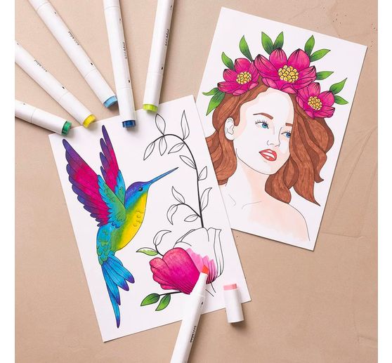 Zestaw startowy do kolorowania "Markery do rysowania"